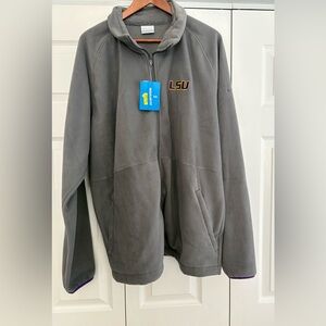 LSU Men's Collegiate Flanker IV Fleece Jacket. Size 2XL, XXL. NWT.